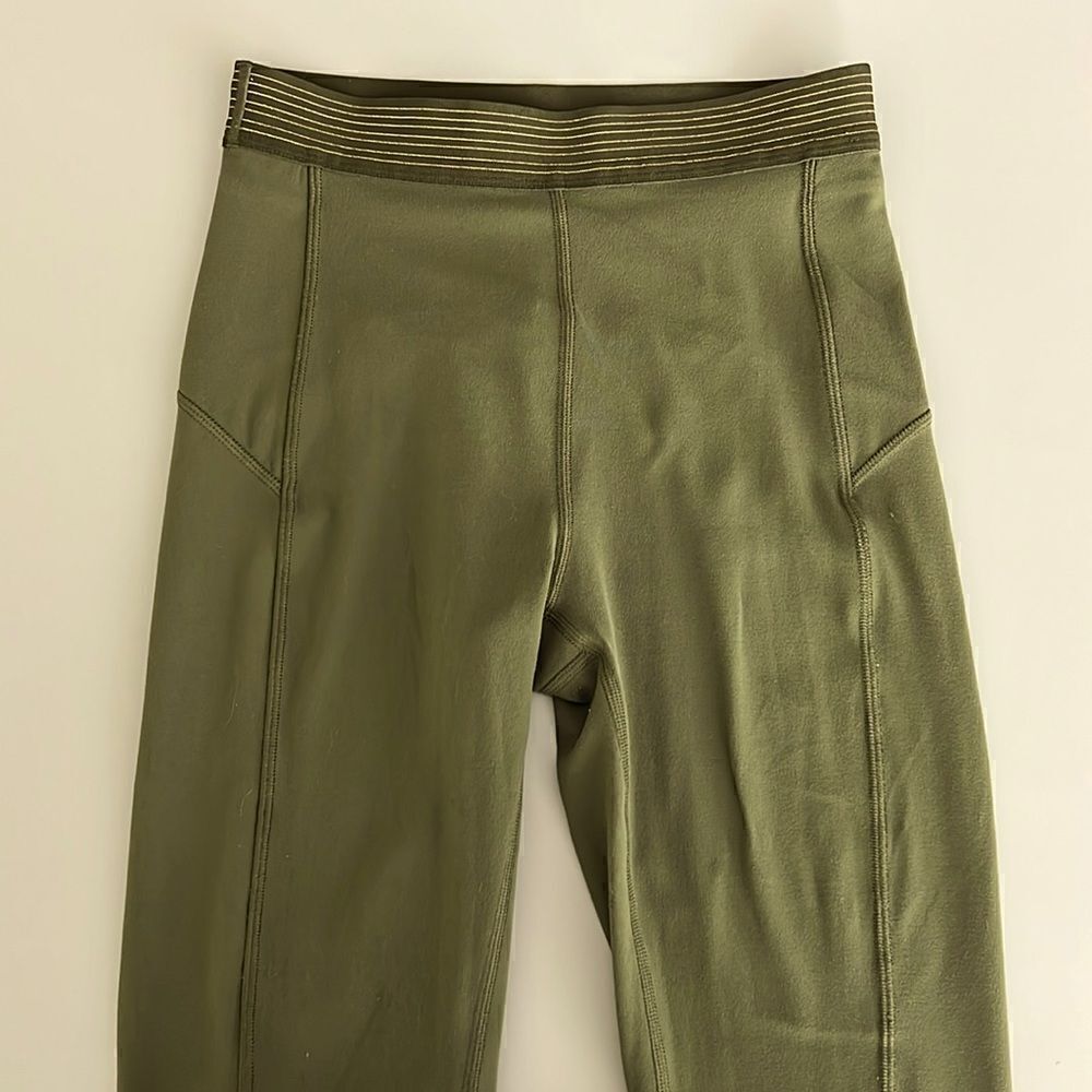 Lululemon Principal Dancer Golden Lining Tight *28" Size 4 - Picture 3 of 13